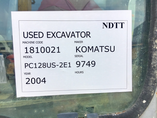 Komatsu PC128US-2E1 นำเข้าจากญี่ปุ่น โทร. 080-6565422 (หนิง)