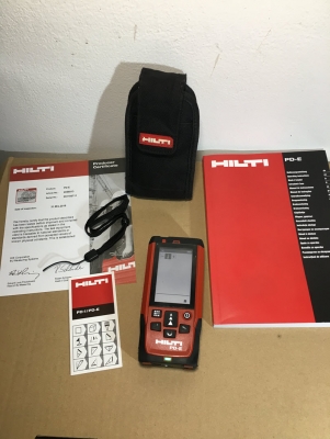ตลับเมตรเลเซอร์ Hilti PD-E Made in Germany วัดได้200เมตร อุปกรณ์ครบกล่อง ตลับเมตรเลเซอร์ Hilti PD-E Made in Germany วัดได้200เมตร อุปกรณ์ครบกล่อง