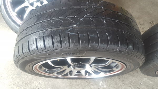 ล้อมือ2 FORCE ขอบ15 4รู100-114 ยาง185/55/15  4 ล้อ