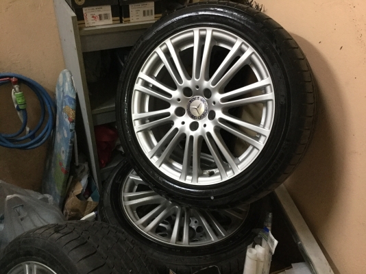 ขายล้อเบนซ์e class w212 ถอดป้ายแดงขอบ17