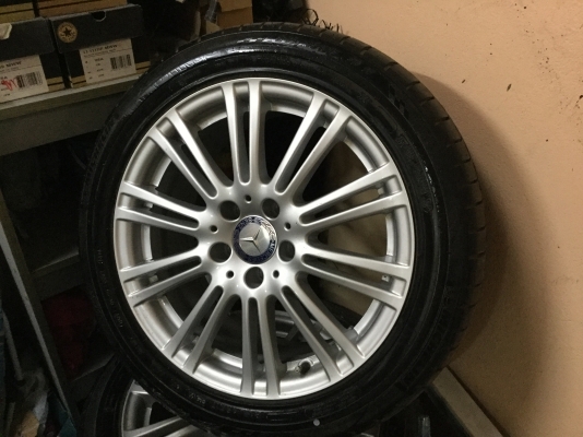 ขายล้อเบนซ์e class w212 ถอดป้ายแดงขอบ17