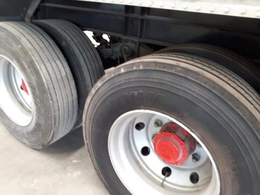 ลูกพ่วงกระบะดัมพ์มิเนียม 3 เพลา ยาว 6.50 เมตร ปี 61 ของใหม่ยังไม่ได้ใช้งาน