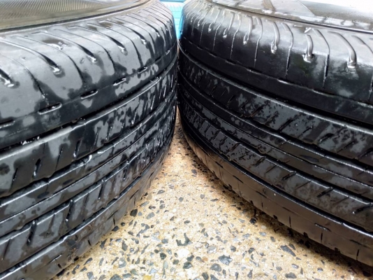 ล้อกระทะอีซูซุ ขอบ15 6รู พร้อมยางบริดสโตน 215/70R15 ปี16