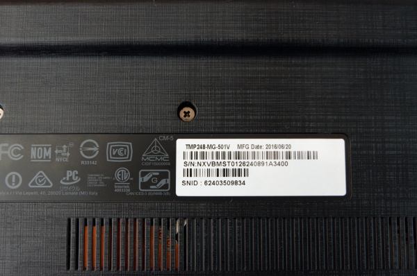 โน้ตบุ๊ค Acer TMP248-MG-501V Core i5-6200U Ram8G HDD 1TB ประกันศูนย์ถึง 17-8-2019