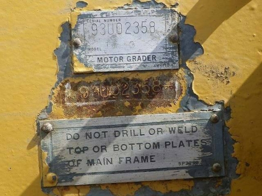 รถเกรดCAT16G-93U-02358 เก่านอกใช้งาน1942ช.ม.เอกสารอินวอยซ์ยังไม่ใด้ใช้งานในไทย รถเกรดCAT16G-93U-02358 เก่านอกใช้งาน1942ช.ม.เอกสารอินวอยซ์ยังไม่ใด้ใช้งานในไทย