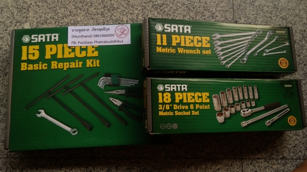 SATA ชุด Box 3/8 นิ้ว 6 เหลี่ยม พื้นฐาน 18 ชิ้น ราคาประหยัด SATA ชุด Box 3/8 นิ้ว 6 เหลี่ยม พื้นฐาน 18 ชิ้น ราคาประหยัด