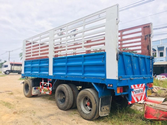 ลูกพ่วงสามมิตร ไม่ดัมพ์สามเพลา ช่วงยาว 7 เมตร ปี 55 ยางดี พร้อมใช้งาน ทะเบียนพร้อม