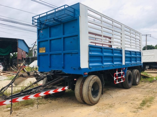 ลูกพ่วงสามมิตร ไม่ดัมพ์สามเพลา ช่วงยาว 7 เมตร ปี 55 ยางดี พร้อมใช้งาน ทะเบียนพร้อม