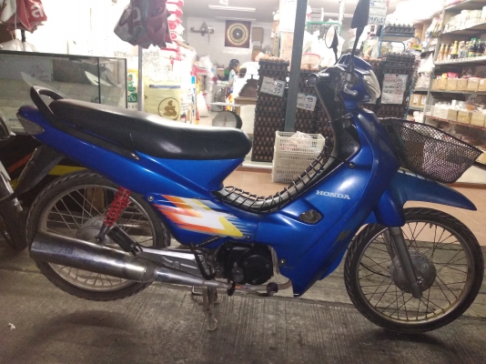 Honda wave 100 ทะเบียนโอน ภาษีขาด ส.ค61