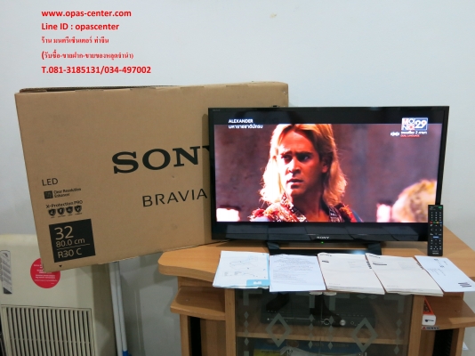 LED Digital TV 32 นิ้ว SONY รุ่น KDL-32R300C สภาพใหม่ มีกล่อง คู่มือ
