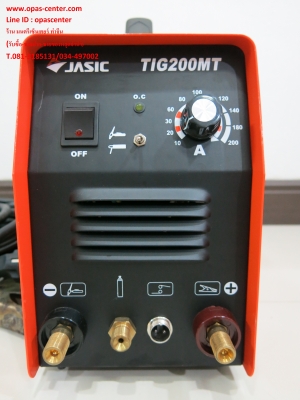 เครื่องเชื่อมอินเวอร์เตอร์ 2 ระบบ 200 A ยี่ห้อ JASIC รุ่น TIG200MT สภาพใหม่ ครบกล่อง