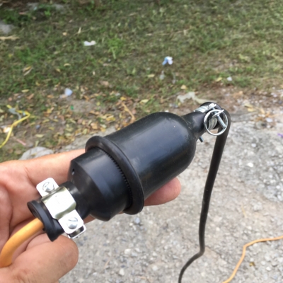 ปลั๊กตัวเมียกลางทาง  ชนิดยางกันน้ำ MEIKOSHA (Made in Japan)2P+E 125V 15A