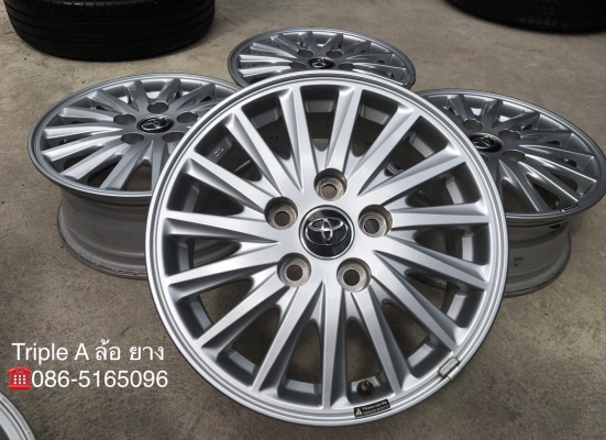 ล้อแม็ก Toyota 5รู114 ขอบ 15 สภาพดี