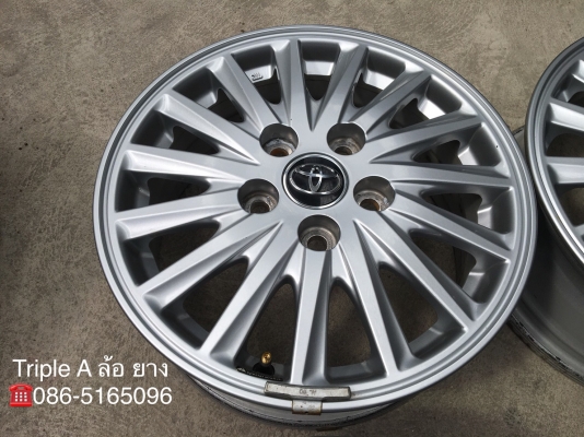 ล้อแม็ก Toyota 5รู114 ขอบ 15 สภาพดี