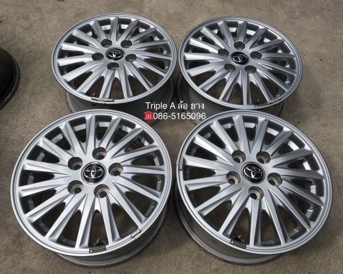 ล้อแม็ก Toyota 5รู114 ขอบ 15 สภาพดี