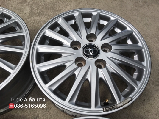 ล้อแม็ก Toyota 5รู114 ขอบ 15 สภาพดี