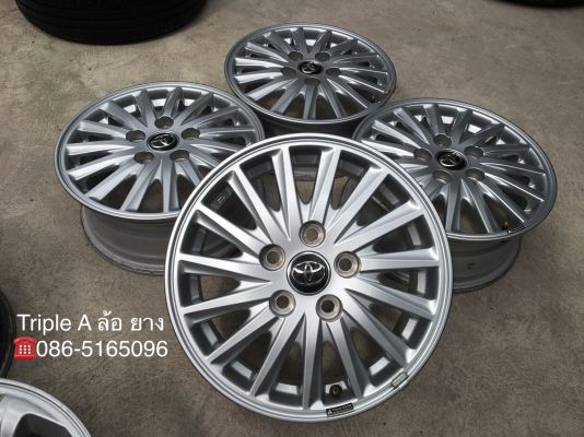 ล้อแม็ก Toyota 5รู114 ขอบ 15 สภาพดี