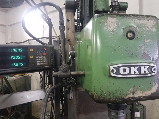 เครื่องมิลลิ่ง OKK MH-2V(เก่านอก-แห้งๆญี่ปุ่น) ปาด มิลลิ่ง เจาะ คว้านได้ ปากกาไฮดรอลิค 8นิ้ว ลีเนียร์3แกน หนักๆแน่นๆนิ่งๆ ครับ เครื่องมิลลิ่ง OKK MH-2V(เก่านอก-แห้งๆญี่ปุ่น) ปาด มิลลิ่ง เจาะ คว้านได้ ปากกาไฮดรอลิค 8นิ้ว ลีเนียร์3แกน หนักๆแน่นๆนิ่งๆ ครับ