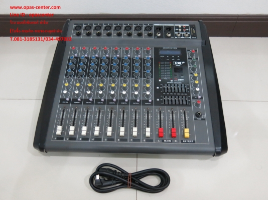 เพาเวอร์มิกเซอร์ BJ 8 CH รุ่น DM807 สภาพใหม่ เสียบ USB เพาเวอร์มิกเซอร์ BJ 8 CH รุ่น DM807 สภาพใหม่ เสียบ USB
