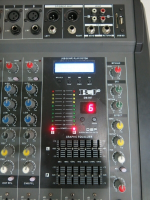 เพาเวอร์มิกเซอร์ BJ 8 CH รุ่น DM807 สภาพใหม่ เสียบ USB เพาเวอร์มิกเซอร์ BJ 8 CH รุ่น DM807 สภาพใหม่ เสียบ USB