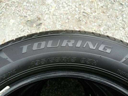 ขายยาง 195/55R15 ไฟร์สโตน ปี17 ดอกยางเต็มสวยสดทุกเส้นไม่ร้าวไม่กินข้าง ชุดละ 2900 บาท