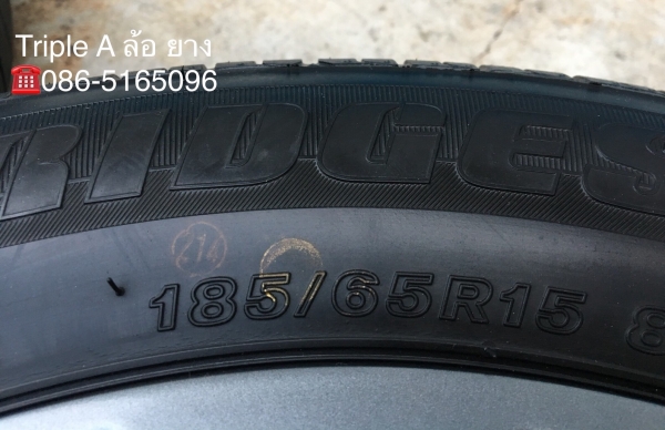 ล้อแม็ก Nissan Almera Sportech ขอบ 15 พร้อมยาง Bridgestone B250  185-65-15 ปลายปี 17 แม็กสวย สภาพดี