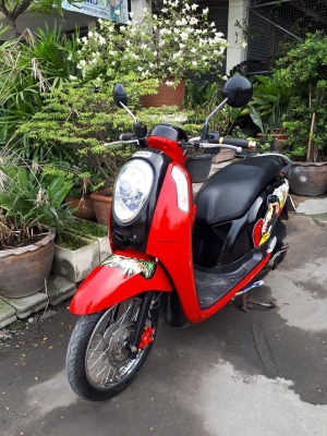 All New Scoopy i รุ่นใหม่ ปลายปี 2555 สีแดงดำ รถสวย ราคาชิวๆถูกๆ
