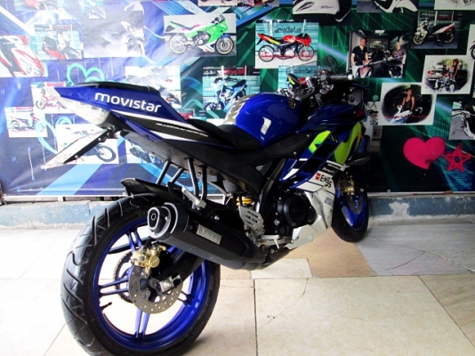(ผ่อนได้)R15 สีน้ำเงินตัวท็อปลาย movistar ล้อแม็กสีน้ำเงิน ตรงรุ่น สภาพสวย 49900