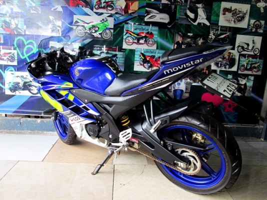 (ผ่อนได้)R15 สีน้ำเงินตัวท็อปลาย movistar ล้อแม็กสีน้ำเงิน ตรงรุ่น สภาพสวย 49900