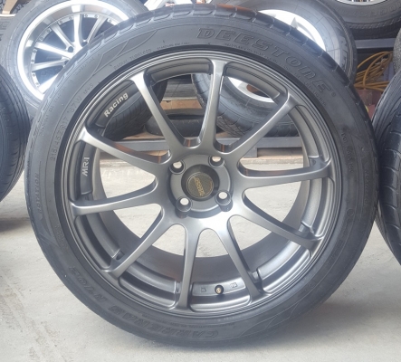 ล้อมือ2 MR-1 ขอบ17 4รู100 ยาง215/45/17 ปี15  4 ล้อ