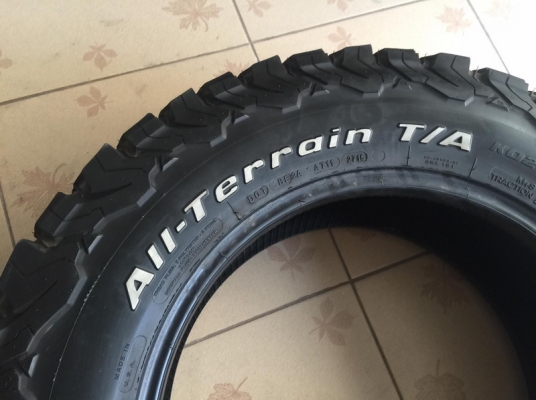 ยาง BF KO2 Allterrain 265/65/18 Made in USA. ดอกเต็มติดหนวดสะพาน 4เส้น ยาง BF KO2 Allterrain 265/65/18 Made in USA. ดอกเต็มติดหนวดสะพาน 4เส้น