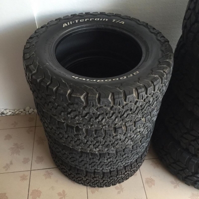 ยาง BF KO2 Allterrain 265/65/18 Made in USA. ดอกเต็มติดหนวดสะพาน 4เส้น