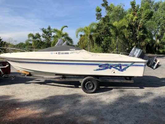 ขายเรือ YAMAHA SRV 20ฟุต พร้อมเครื่อง YAMAHA60แรงเก่าญี่ปุ่น(ไม่รวมเทเลอร์) ราคา185,000 ขายเรือ YAMAHA SRV 20ฟุต พร้อมเครื่อง YAMAHA60แรงเก่าญี่ปุ่น(ไม่รวมเทเลอร์) ราคา185,000