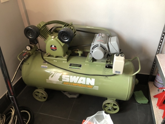 ขายปั๊มลม swan 240L 220V มอเตอร์มิตซู