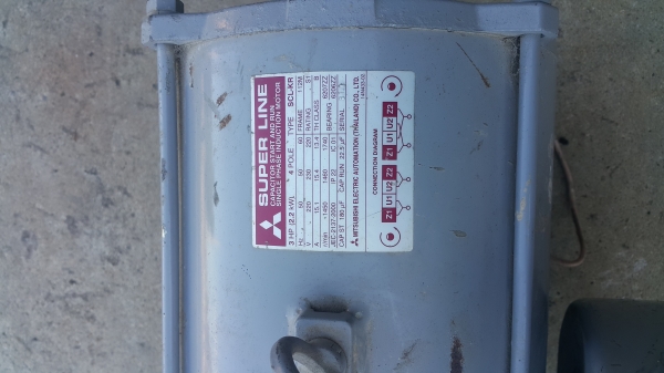 มอเตอร์มิตซูบิชิ 3 แรง ไฟบ้าน