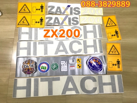 สติกเกอร์ #ZX200 สติ๊กเกอร์คุณภาพสัญลักษณ์ครบ