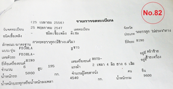 ขายด่วน 6 ล้อ FD3H 195 แรง ปี 47 สภาพพร้อมใช้