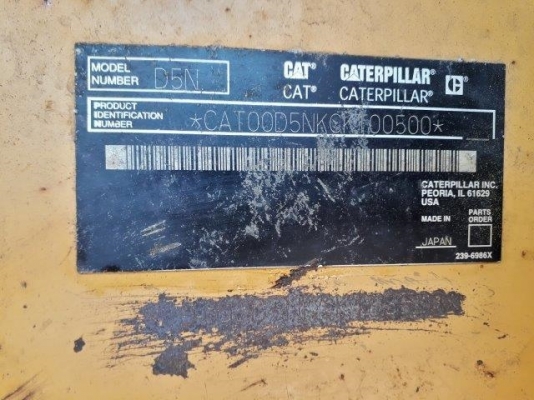 Caterpillar D5N นำเข้าจากญี่ปุ่น โทร. 080-6565422 (หนิง)