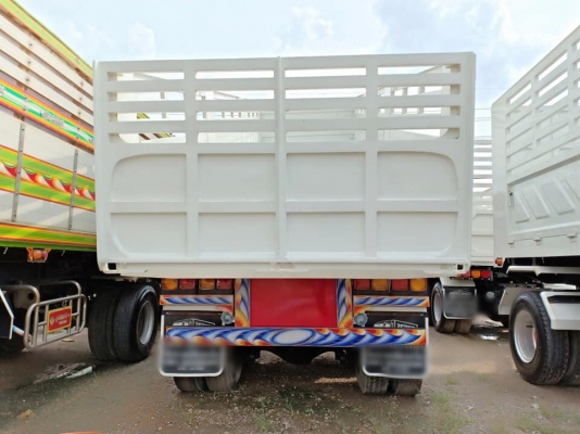 ISUZU 354 แรง ปี 55 สิบล้อหัวลาก+หางเซมิดั้มพ์ ก๊าซ CNG น้ำหนักรถ 9,700 ก.ก เลขไมล์ 324,216 ก.ก ยาง 