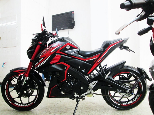 (โอนฟรี) ขาย Yamaha M-Slaz ไมล์แท้ 5166 กม ปี 2017 แต่งสภาพหล่อๆ เครืิ่องแน่ๆ