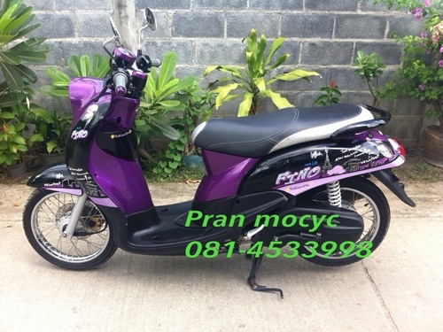 ขายyamaha finoสีม่วงดำ ปี2555