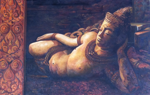 ขายภาพเขียนพระนอน