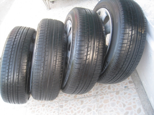 ขายล้อแม็กเดิม Honda city 15"x6" et 53 4 รู100 +ยางปี 10 (081-3747940)