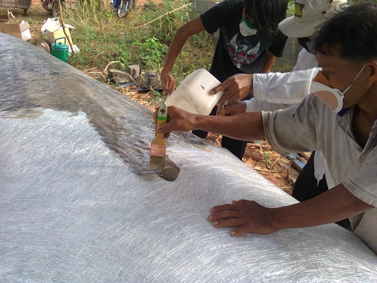 รับซ่อมเรือไฟเบอร์  กันชนไฟเบอร์รถยนต์ กันชนพลาสติก