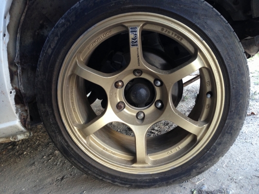 แม็กซ์ RG-D  เจแปนเรสซิ่ง 8น้ิว พร้อมยาง บริสโตน 1ชุด 6รู ขอบ17