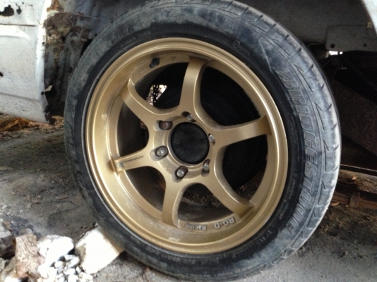 แม็กซ์ RG-D  เจแปนเรสซิ่ง 8น้ิว พร้อมยาง บริสโตน 1ชุด 6รู ขอบ17