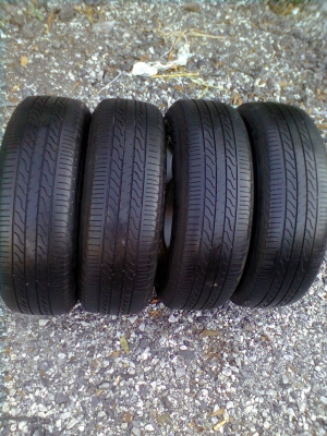 ขายยางพร้อมแม็ก HONDA ยางMICHELIN 195/65R15 ยางปี 10 จำนวน 1 ชุด