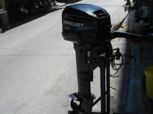 ขาย เครื่่องเรือ Mercury 10 แรง สตาร์ท2ระบบ เครื่องดี นำเข้าญี่ปุ่น ราคา 25,500