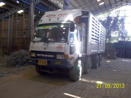 ขายรถบรรทุก12ล้อFUSO.FN528.195แรงปี42กระบะเหล็กสามมิตรติดCNG5ถัง