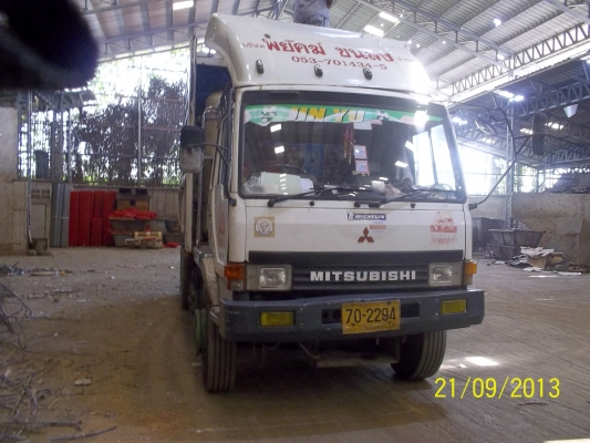 ขายรถบรรทุก12ล้อFUSO.FN528.195แรงปี42กระบะเหล็กสามมิตรติดCNG5ถัง